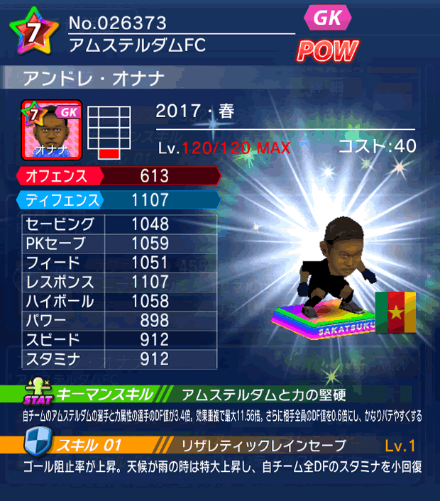 No.26373 アンドレ・オナナ【17・春】