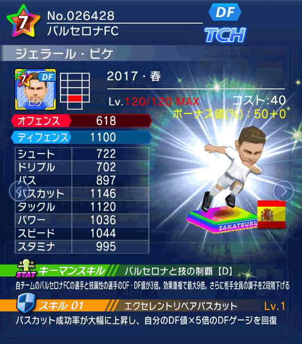 No.26428 ジェラール・ピケ【17・春】