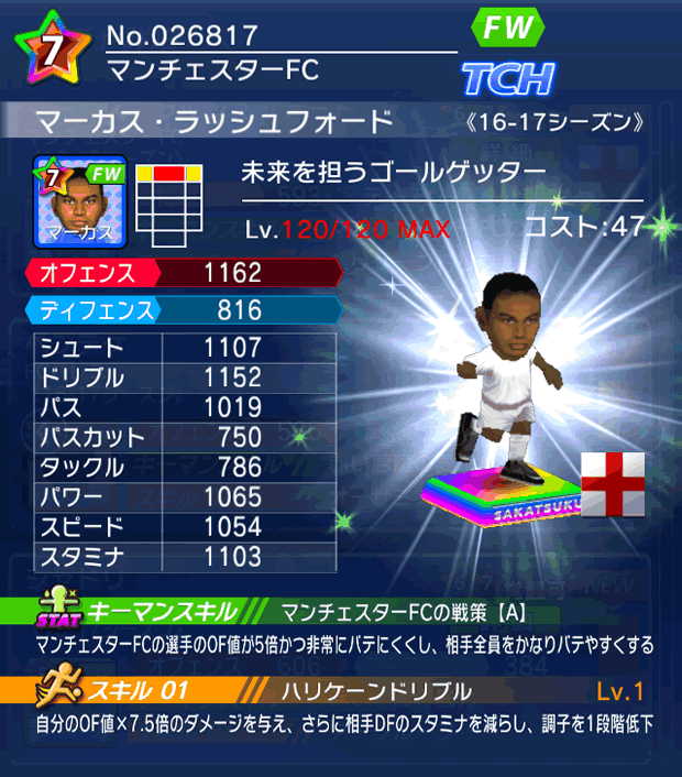 No.26817 マーカス・ラッシュフォード【16-17】