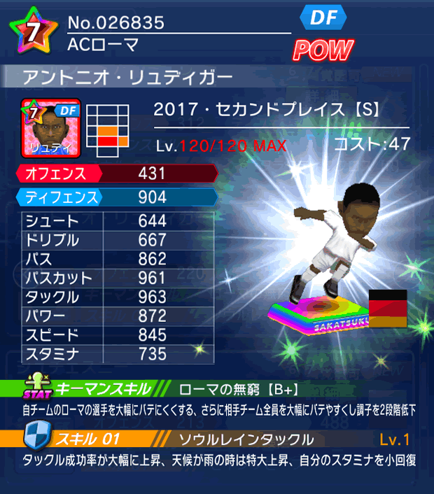 No.26835　アントニオ・リュディガー【17・spS】