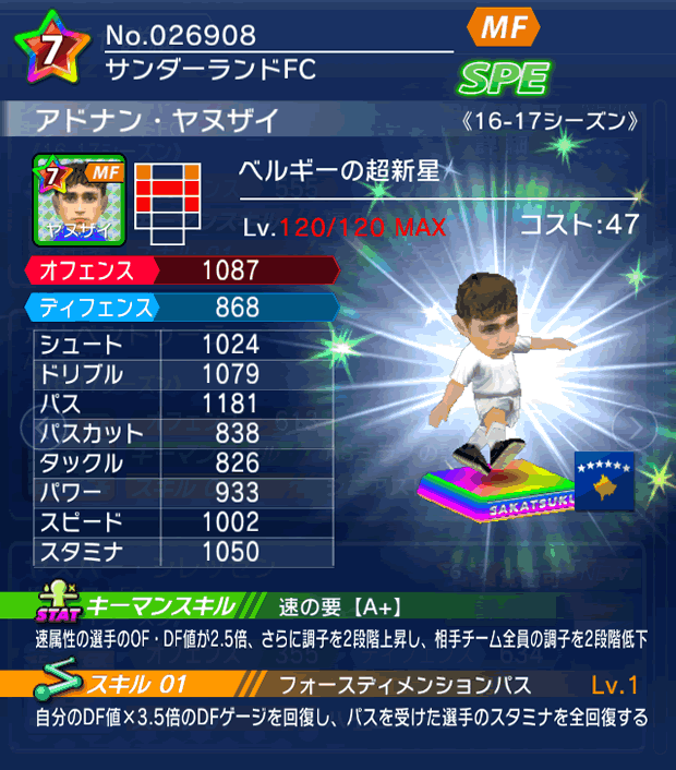 No.26908　アドナン・ヤヌザイ【16-17】