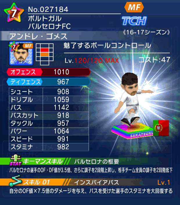 No.27184　アンドレ・ゴメス【16-17】