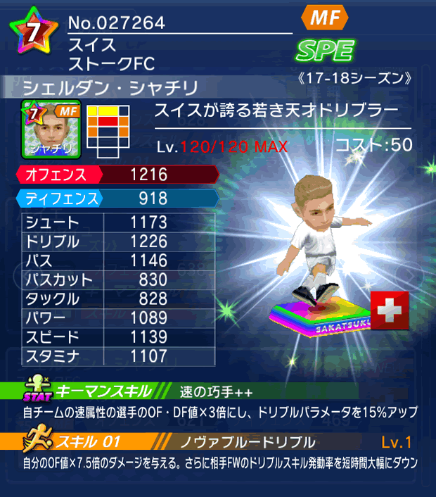 No.27264　シェルダン・シャチリ【17-18】