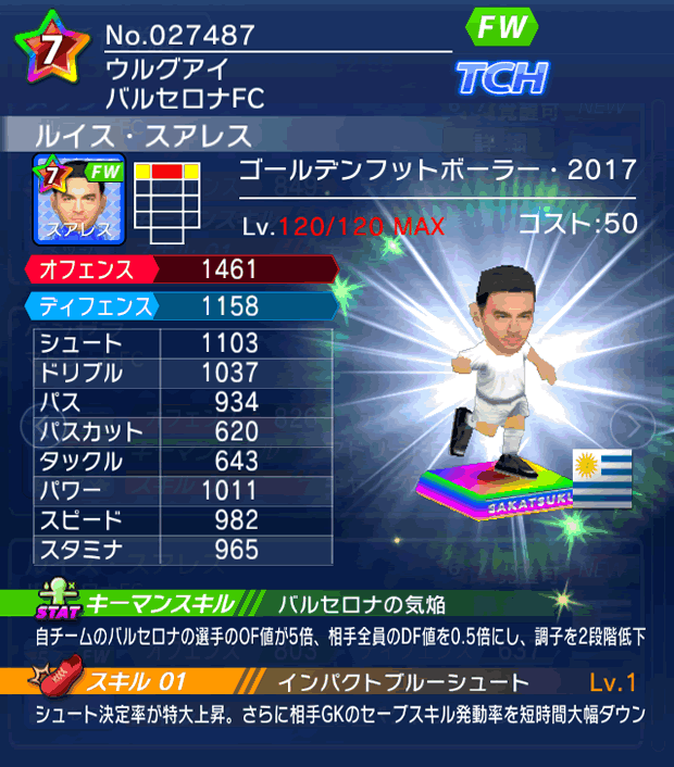 No.27487　ルイス・スアレス【GFB17】