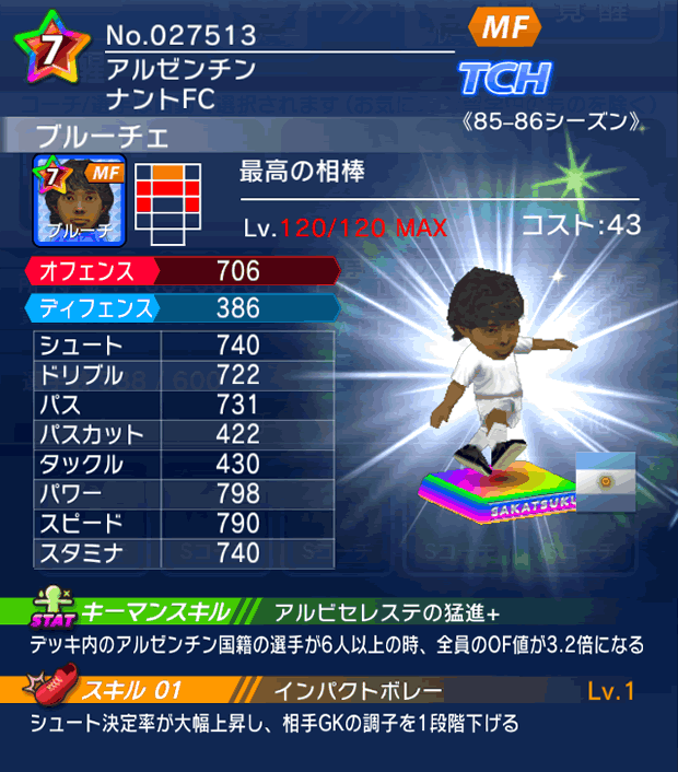 No.27513　ブルーチェ【85-86】