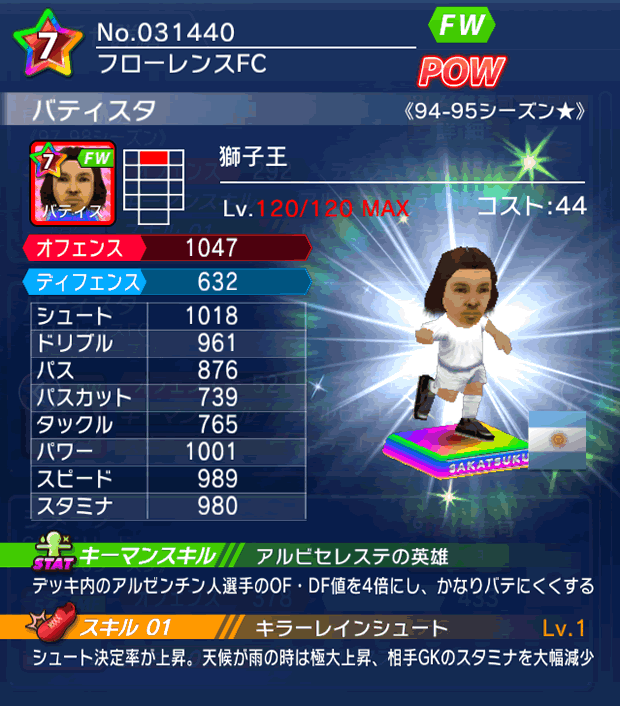 No.31440 バティスタ【94-95LL★】