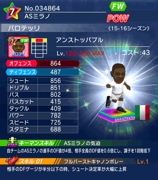 No.31938　バロテッリ【15-16Mx】