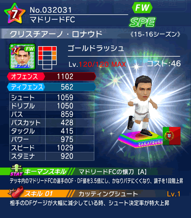 No.32031　クリスチアーノ・ロナウド【15-16Mx】