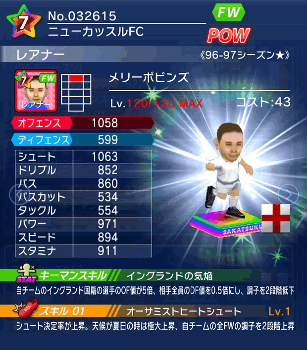 No.32615 レアナー【96-97LL★】