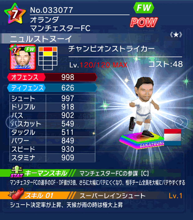 No.33077 ニュルストヌーイ【CPストライカー★】