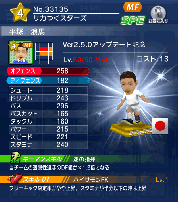 No.33135 平塚浪馬【Ver2.5.0】