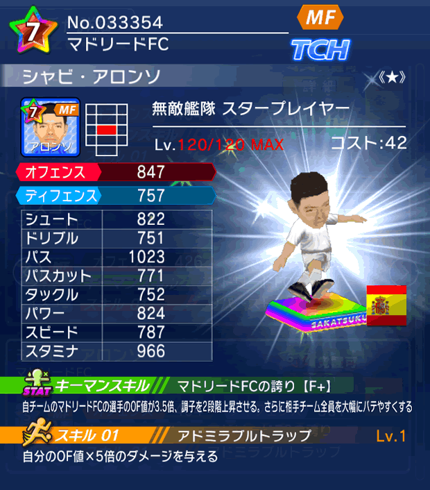 No.33354 シャビ・アロンソ【ES・ST★】