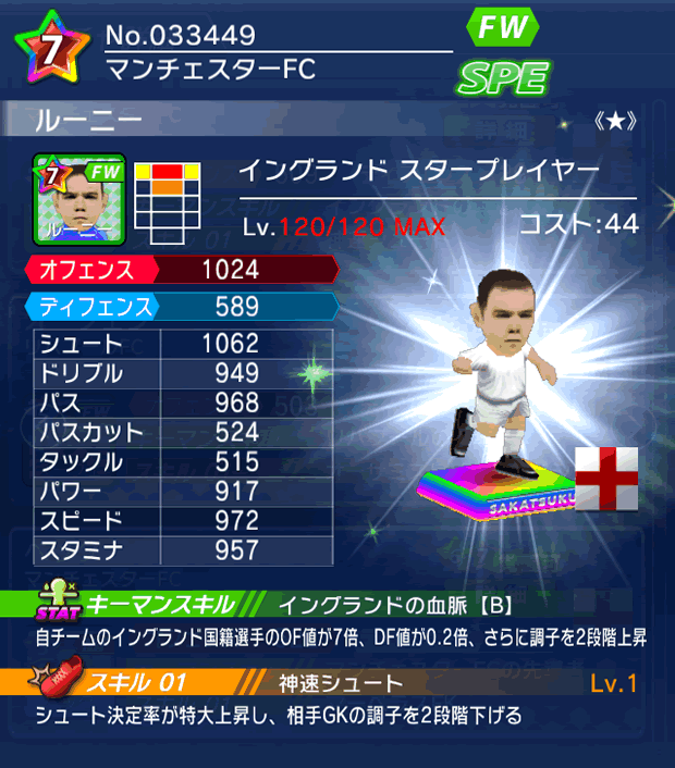 No.33449 ルーニー【ENG・ST★】