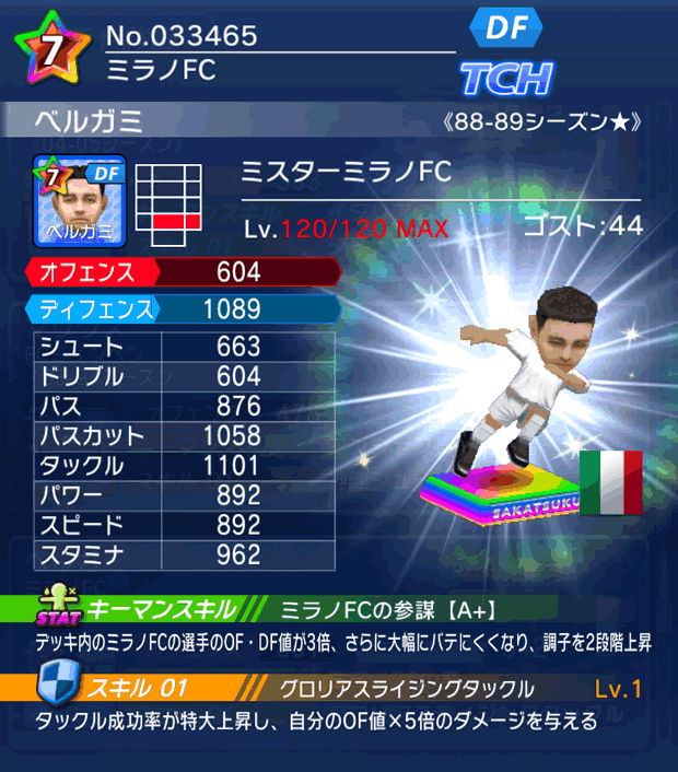 No.33465　ベルガミ【88-89LL★】