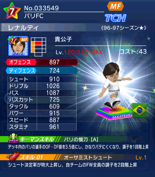 No.33549 レナルディ【96-97LL★】