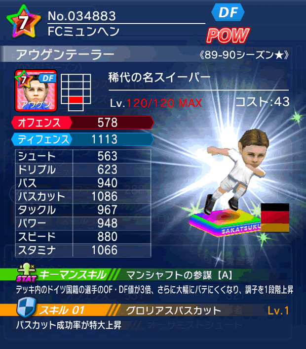 No.34883 アウゲンテーラー【89-90LL★】