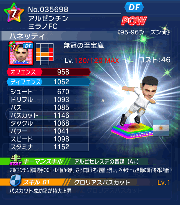 No.35698　ハネッティ【95-96G★】