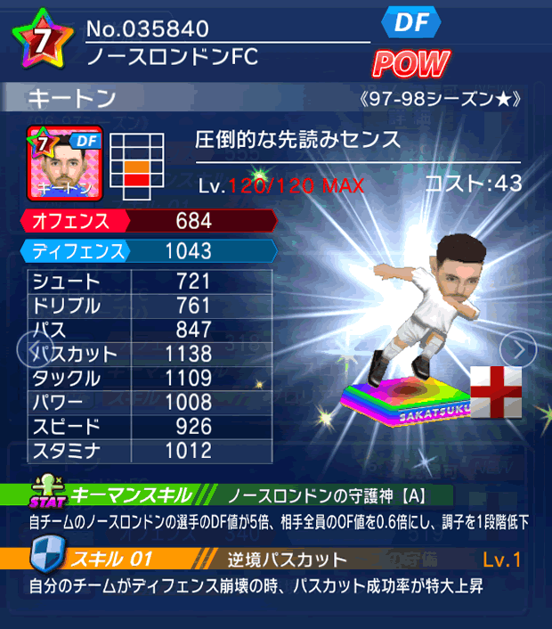 No.35840　キートン【97-98LL★】