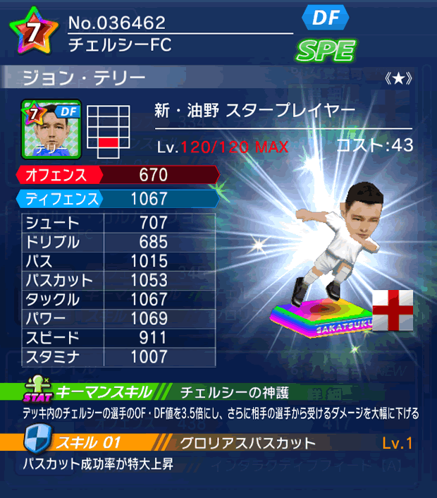 No.36462 ジョン・テリー【新油野・ST★】