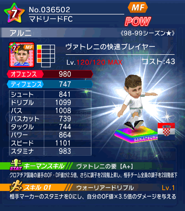 No.36502　アルニ【98-99LL★】