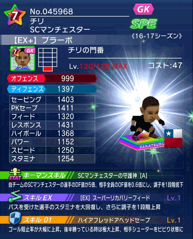 No.45968　ブラーボ【16-17Ex】