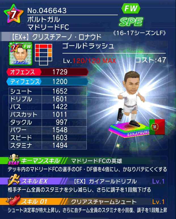 No.46643　クリスチアーノ・ロナウド【16-17LFEx】