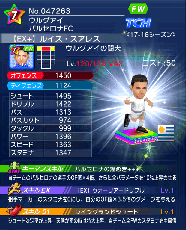 No.47263　ルイス・スアレス【17-18Ex】